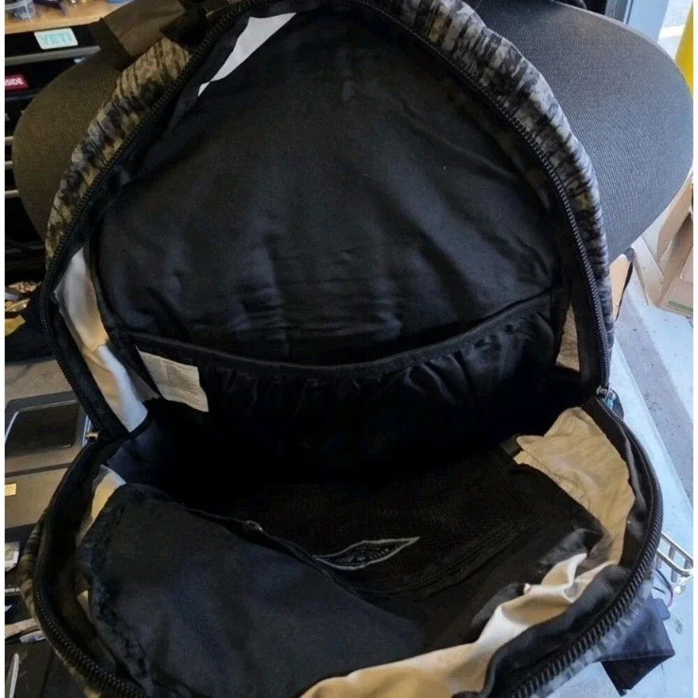 Kelty Built Black Gray Backpack Book Bag Padded Molle Rings